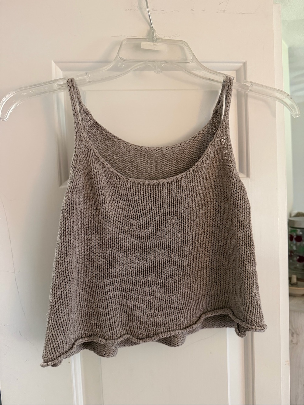 Women's Knit Tank Top in Taupe